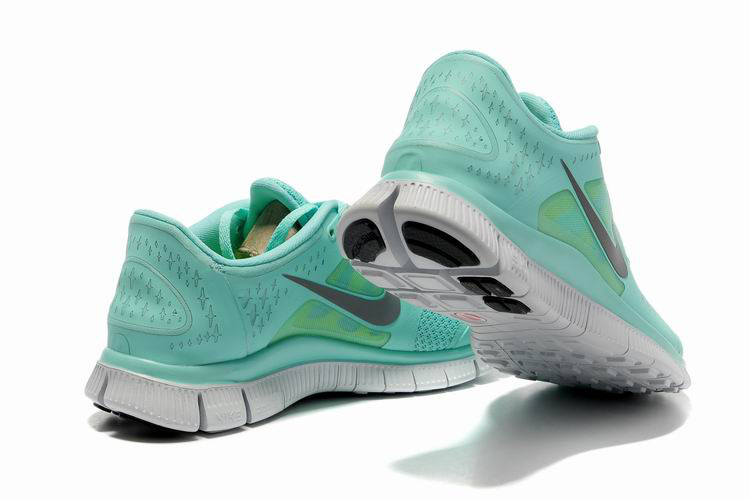 Hot Nike Free5.0 Women Shoes Aquamarine/Gray